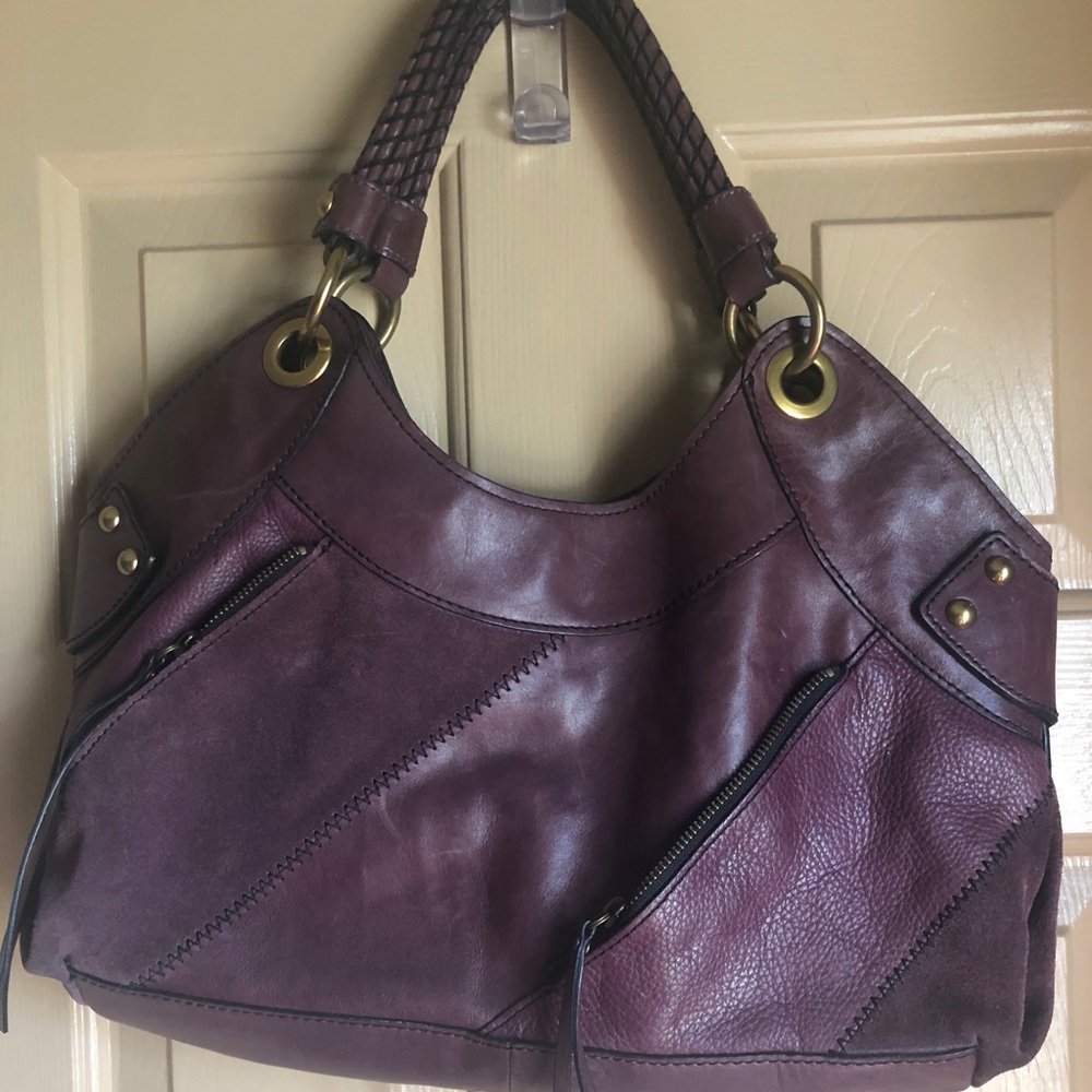 Purple Fifty-Four Fossil Handbag & Wallet